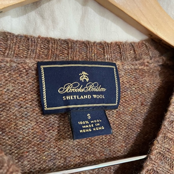 Brooks Brothers Men’s Shetland wool sweater size small - Picture 2 of 3